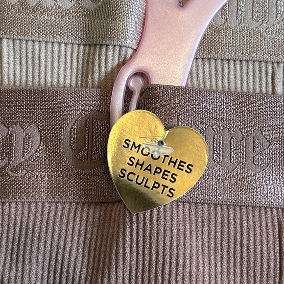 Juicy Couture Seamless Shaping Shorts Women's Medium Set Beige Tan & black - Picture 3 of 12